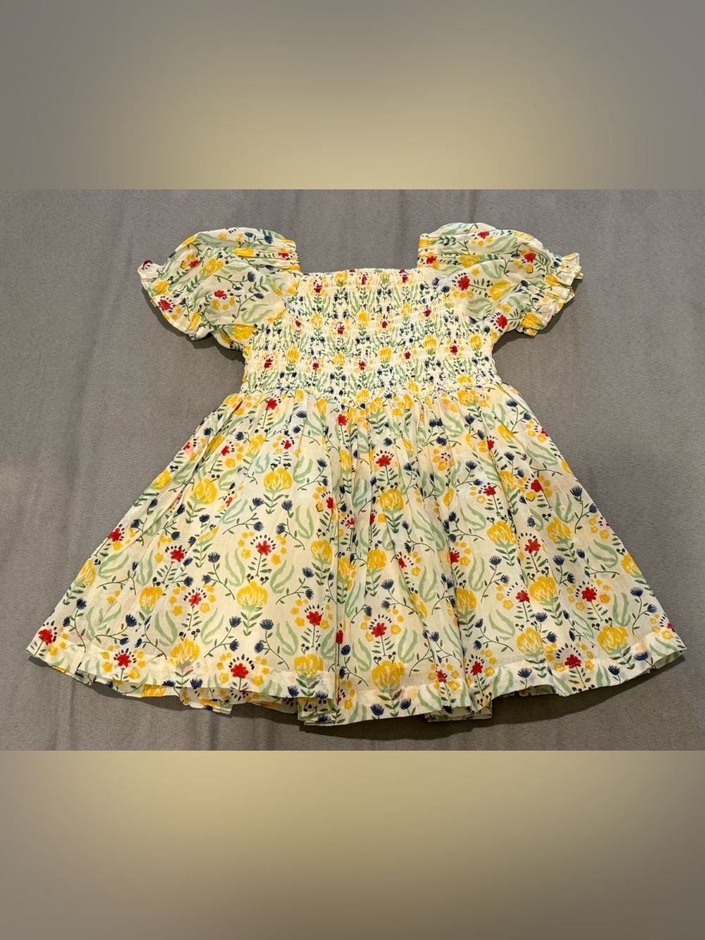 Little Paisley People yellow floral dress